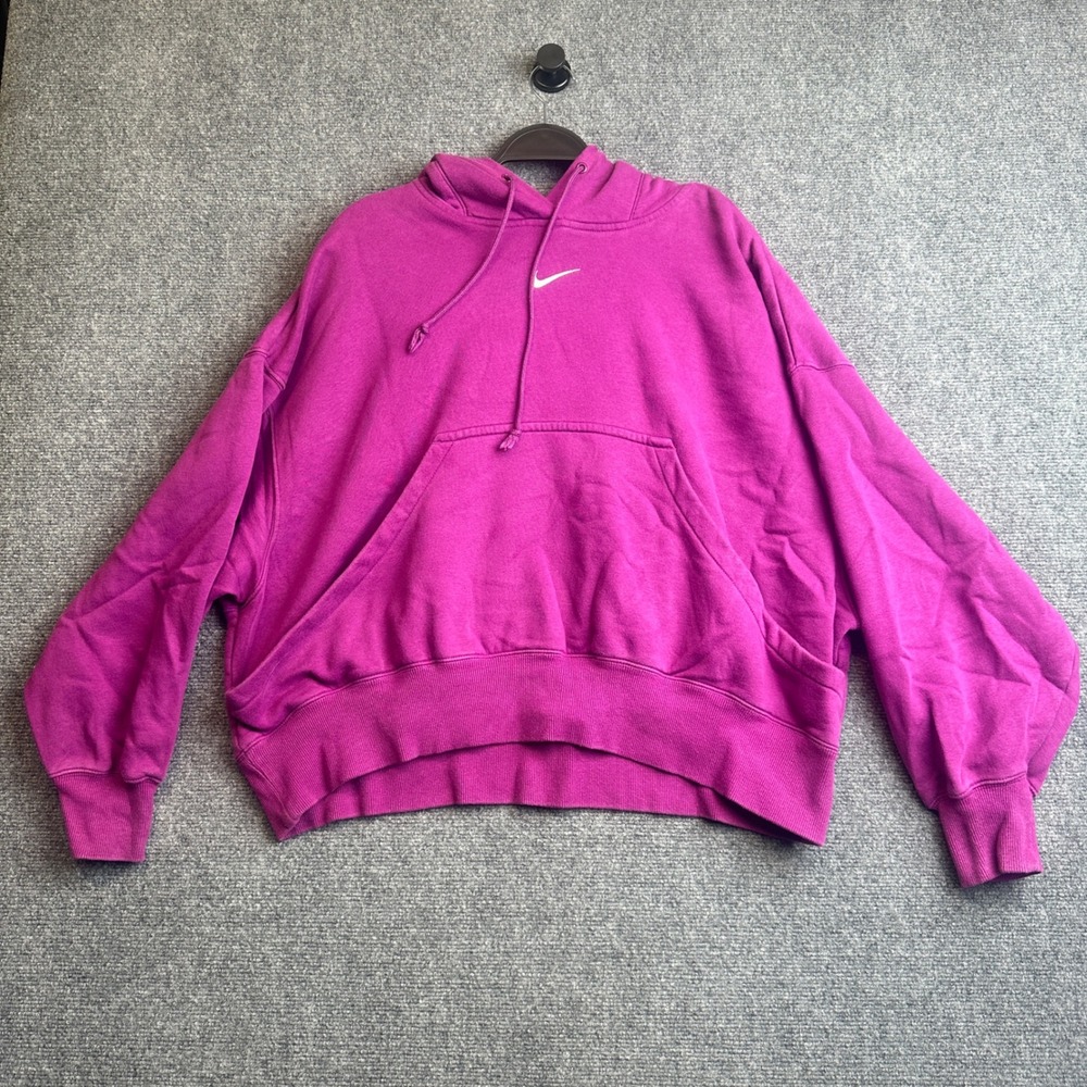 Nike Phoenix Fleece Oversized Hoodie Womens Medium‎ Purple DZ3099-503 Sweatshirt